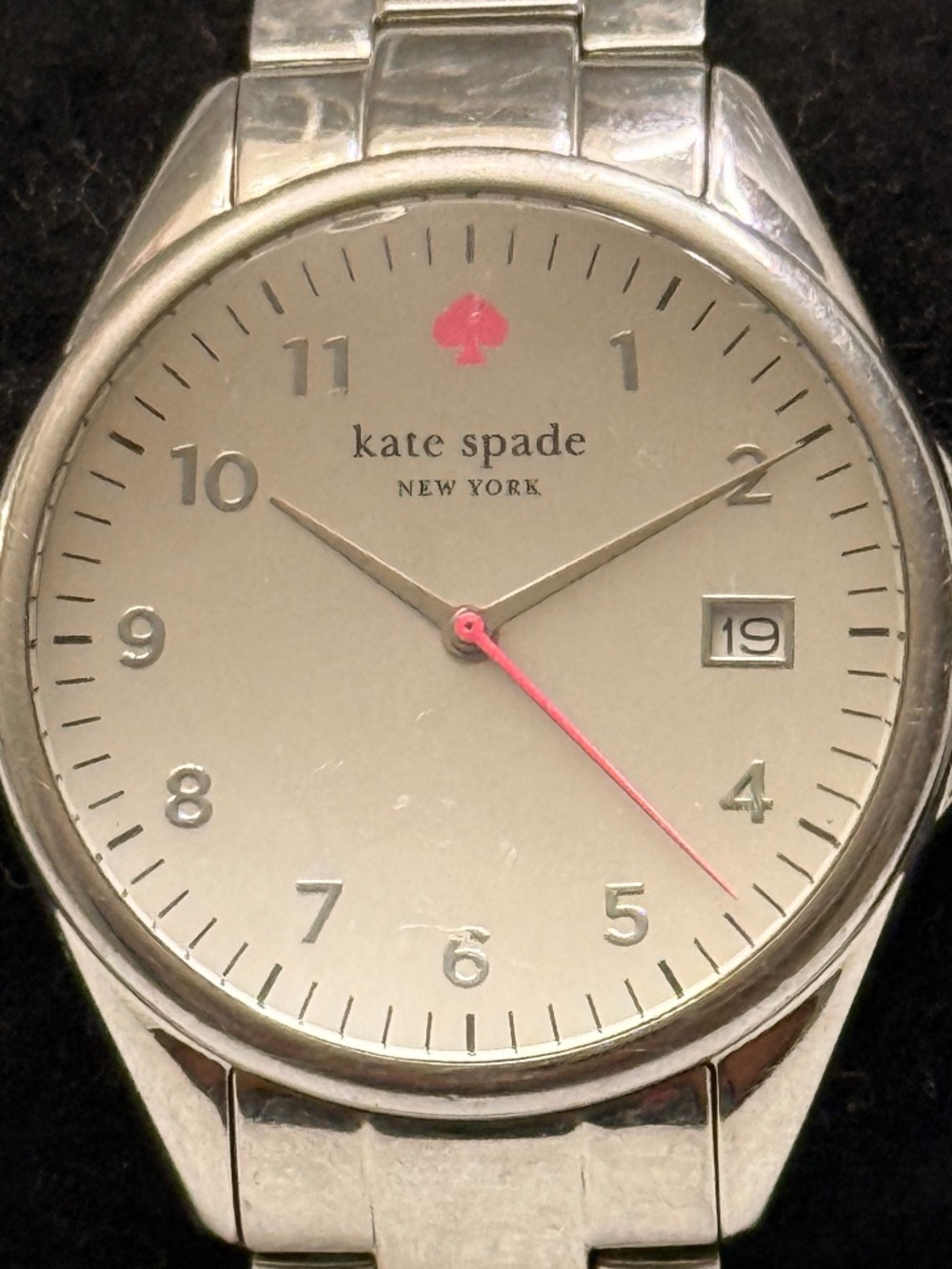 Kate Spade Silver Stainless Steel Link Wrist Watch #22